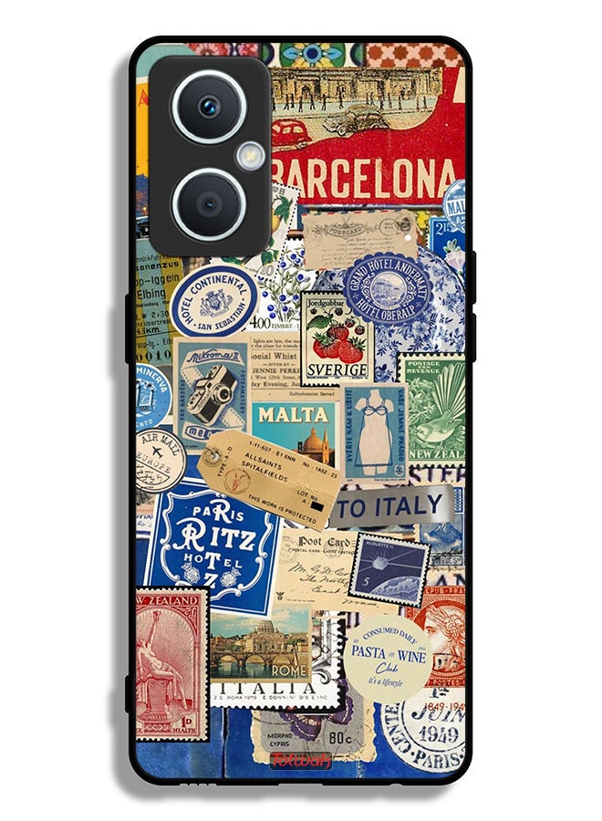 Tolwak Oppo A96 5G (China) Protective Case Cover Stickers Of Different Cities - Image 2