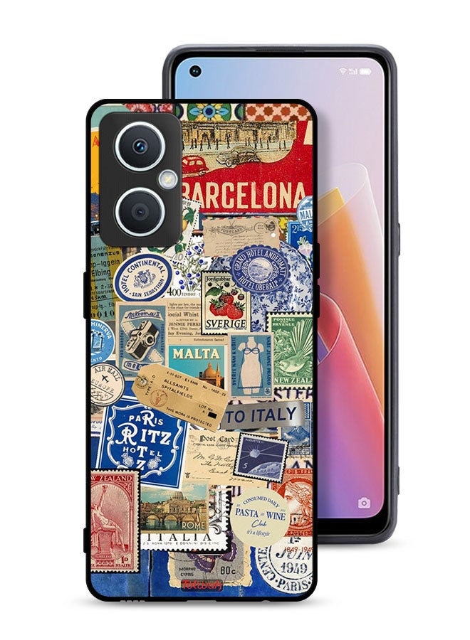 Tolwak Oppo A96 5G (China) Protective Case Cover Stickers Of Different Cities - Image 1