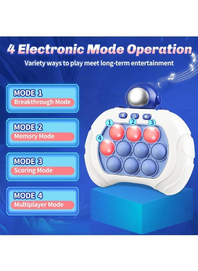 Pop Fidget Games for Kids, Decompression Breakthrough Puzzle Game Machine, Push Bubble Pop Puzzle Game, Quick Push Game Console, Push Button Toy for Kids Girl Boy Birthday Gift (Astronaut) - Image 3