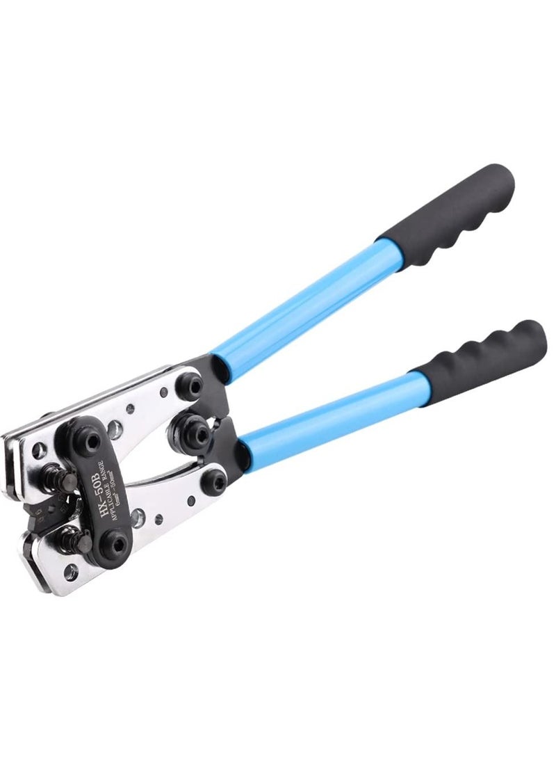 Battery Cable Lug Crimping Tool, Wire Crimper Tool, Heavy Duty Crimper for Wire Lugs, AWG 10-1/0 for Heavy Duty Wire Lugs, Battery Terminal, Copper Lugs Terminals - Image 1