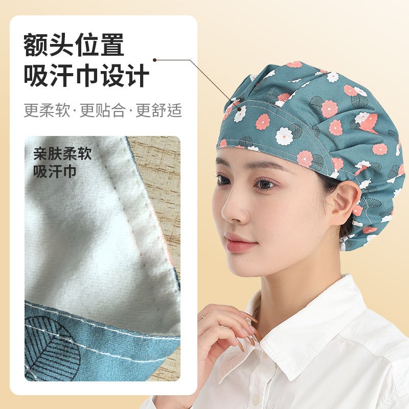 Kitchen Smoke-Proof Hat Chef Hat Catering Cooking Cooking Canteen Home Work Hat Factory Dust-Proof Headgear - Image 3