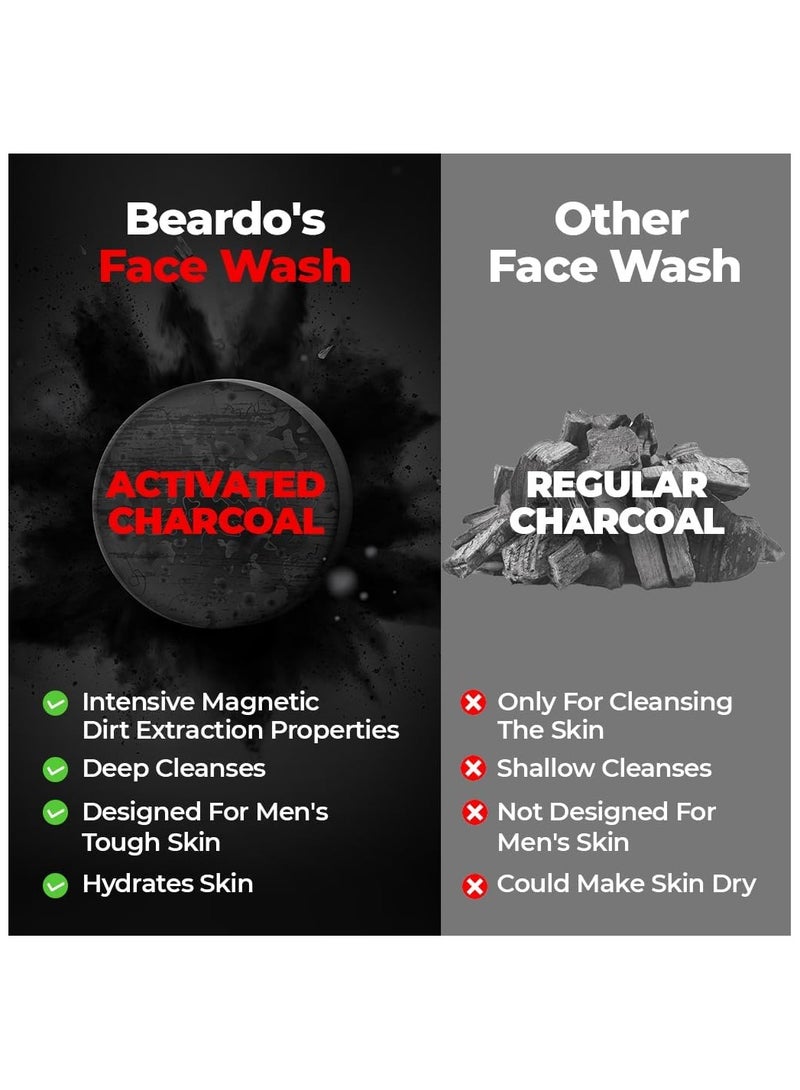 BEARDO Activated Charcoal Face Wash 100ml - Image 5