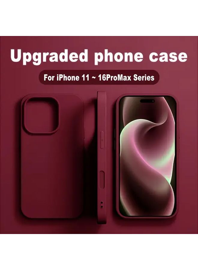 غطاء هاتف حماية عالي الجودة من مادة TPU بلون واحد ونحيف يتوافق مع iPhone 15 بلون أزرق بحري - Image 1