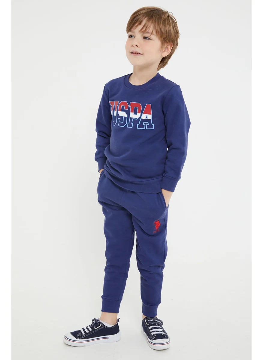 يو اس بولو اسن BASE. Polo Assn. Base. Polo Assn Licensed Navy Blue Boys Crew Neck Tracksuit Suit