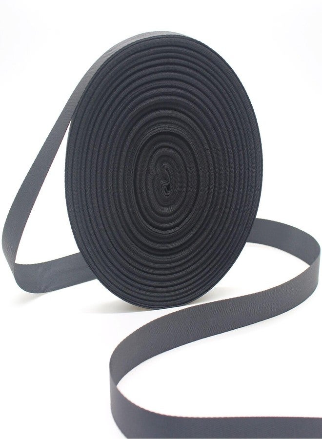 ZHFMLY ZHFMILY 1 inch Black Nylon Webbing Straps for Sewing 50 Yards 25mm Heavy Canvas Webbing Strap with Buckles for Bags-Lawn Chair Replacement-Hammock-Pet-Crafts & Projects Supplies - Image 1
