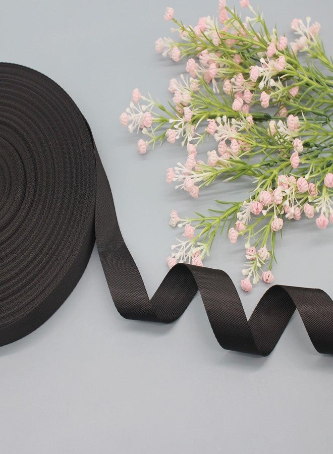 ZHFMLY ZHFMILY 1 inch Black Nylon Webbing Straps for Sewing 50 Yards 25mm Heavy Canvas Webbing Strap with Buckles for Bags-Lawn Chair Replacement-Hammock-Pet-Crafts & Projects Supplies - Image 4