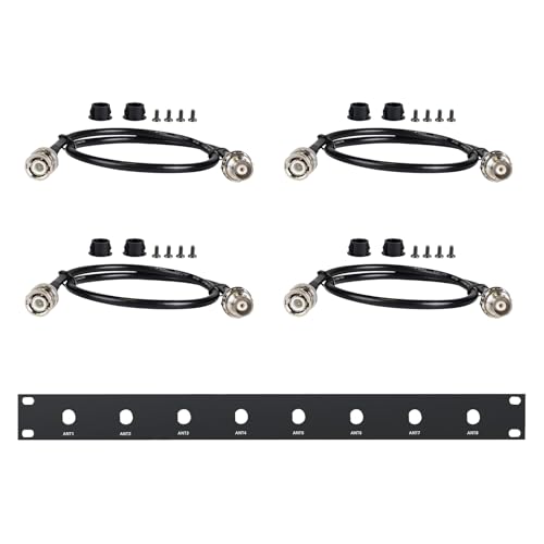 Phenyx Pro BNC Antenna Kit, Four BNC Connecting Cables 50cm/1.6FT for Front-Mounting Antennas, Compatible with Full-Rack Wireless Systems (ANTK-FR4A) - Image 1