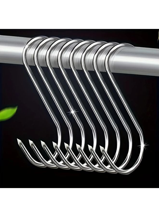 موديل A 20 قطعة خطافات S من الفولاذ المقاوم للصدأ الثقيل للمطبخ والشواء وتعليق اللحوم - Image 5