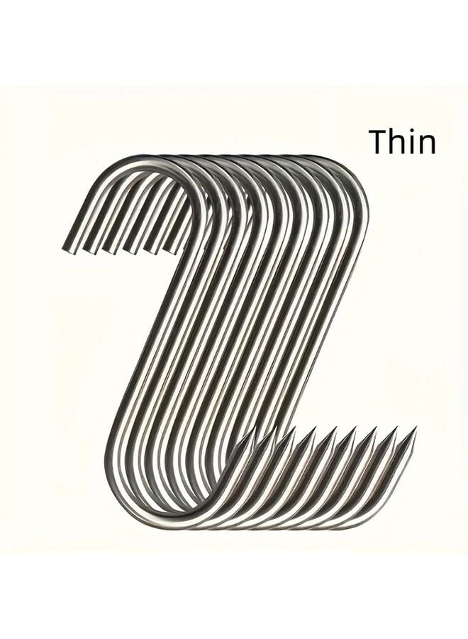 موديل A 20 قطعة خطافات S من الفولاذ المقاوم للصدأ الثقيل للمطبخ والشواء وتعليق اللحوم - Image 1