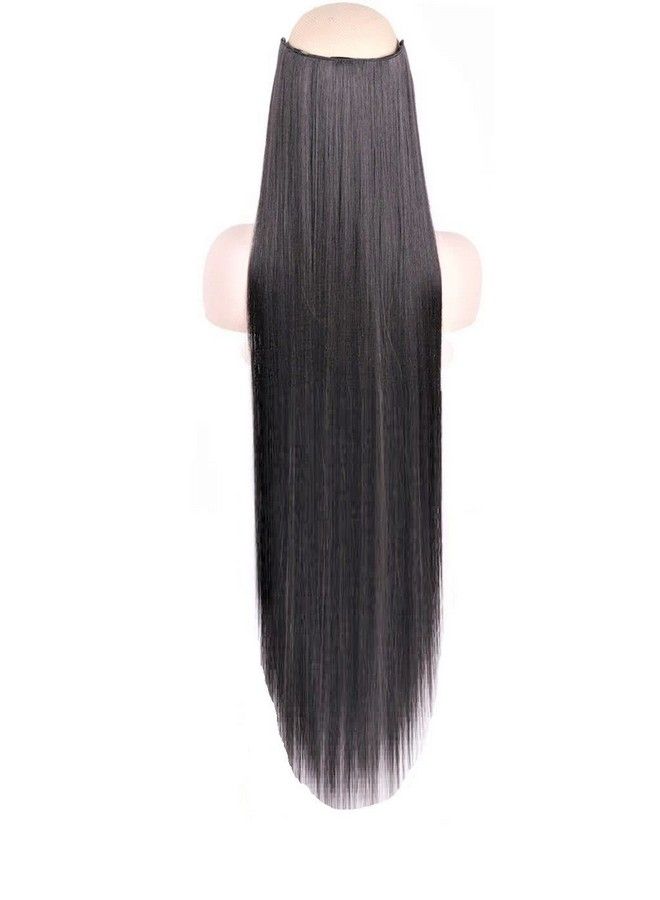 Artifice 5 Clip Super Duper Extra Long 40" Straight Hair Extension (Black Brown) - Image 1
