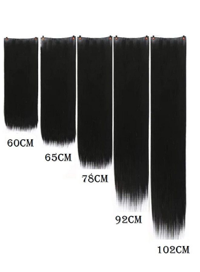 Artifice 5 Clip Super Duper Extra Long 40" Straight Hair Extension (Black Brown) - Image 3