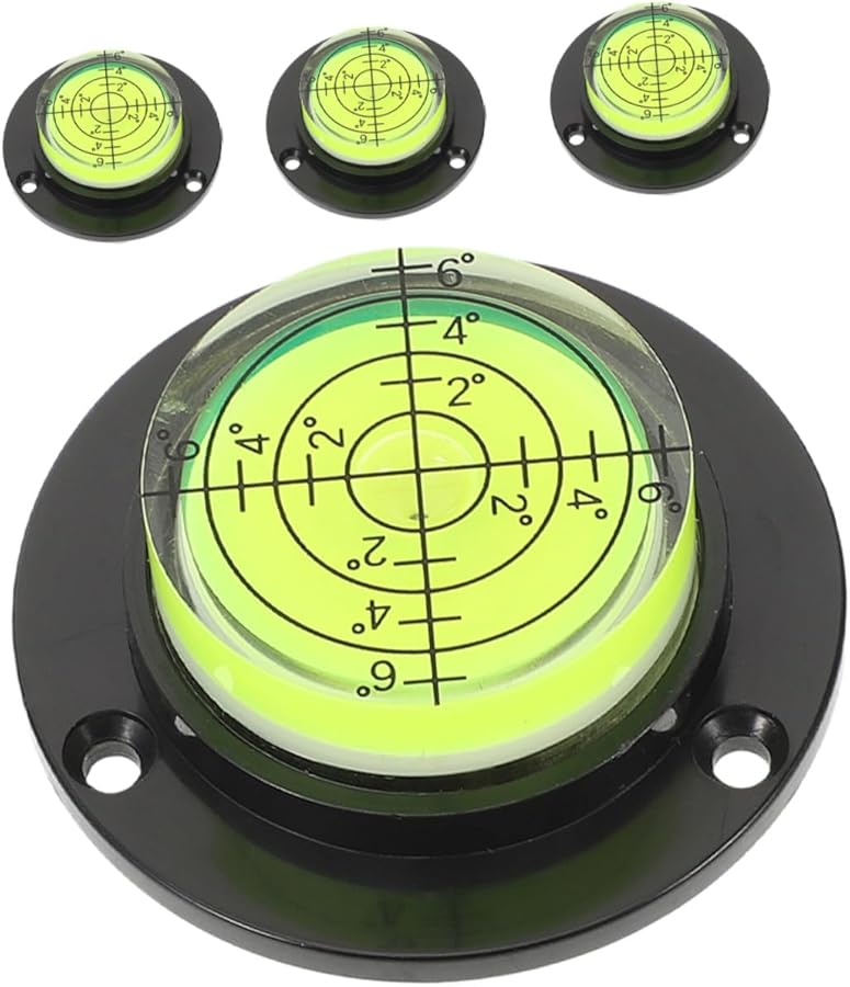 4 Pack Cylindrical Bubble Level Tool For Precise Horizontal Measurement Home Improvement - Image 1
