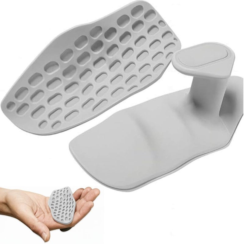 PulseITHold Silicone Weight Lifting Hand Grips | Non-Slip Gym Gripper Pads for Dumbbells, Barbells & Pull-Ups | Anti-Sweat, Comfortable & Durable | Workout Gloves Alternative for Men & Women (Grey) - Image 1