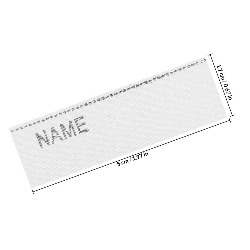 Washable Fabric Name Tags 100 Pack Waterproof Self Stick Labels for School Uniforms - Image 3