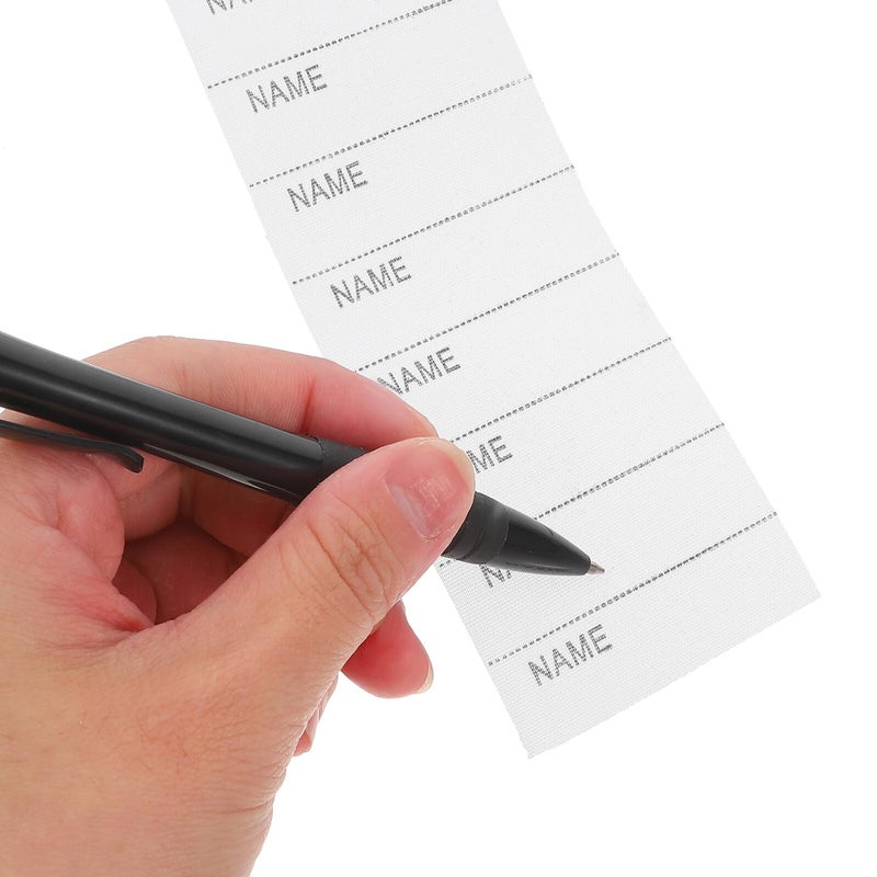 Washable Fabric Name Tags 100 Pack Waterproof Self Stick Labels for School Uniforms - Image 4