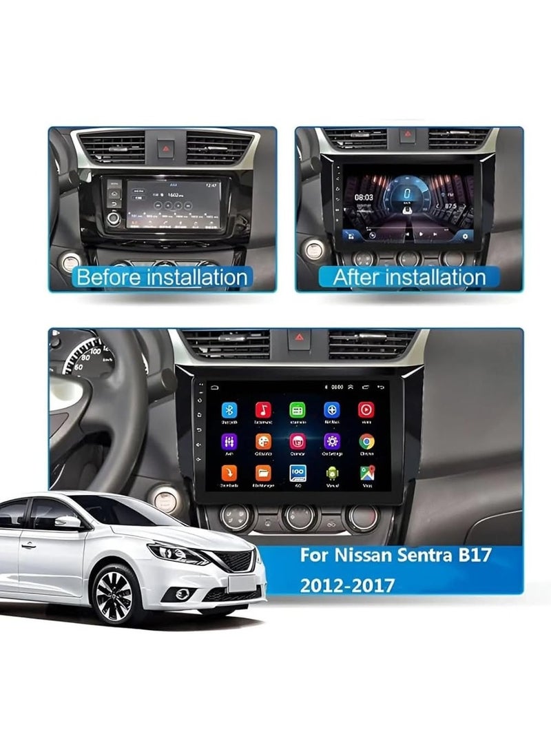وينكا WINCA/FLYDYT الوسائط المتعددة لنيسان سنترا 2013-2019 مع Apple Carplay اللاسلكي وAndroid Auto شاشة لمس كاملة راديو السيارة مع وصلة مرآة بلوتوث FM/RDS راديو واي فاي GPS SWC - Image 4