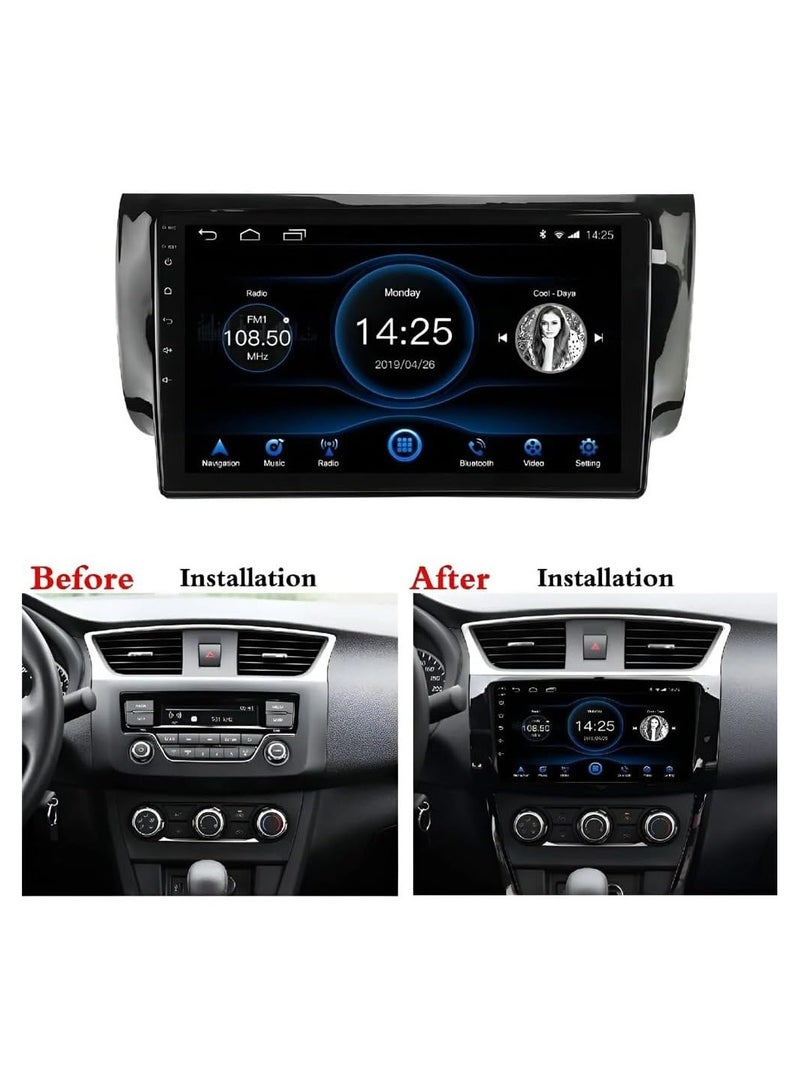 وينكا WINCA/FLYDYT الوسائط المتعددة لنيسان سنترا 2013-2019 مع Apple Carplay اللاسلكي وAndroid Auto شاشة لمس كاملة راديو السيارة مع وصلة مرآة بلوتوث FM/RDS راديو واي فاي GPS SWC - Image 5