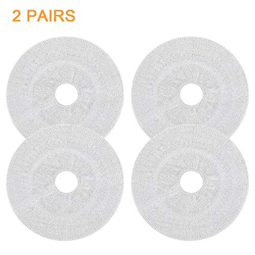 JARMOR Earpads Sweater Cover Protectors with Stretchable Knit Fabric for Beats Studio 3/2 Bose QC35 25 15 Headphones and Other Headsets with 3-4 Inch Ear Cushions [ 2 Pairs ] (White) - Image 4