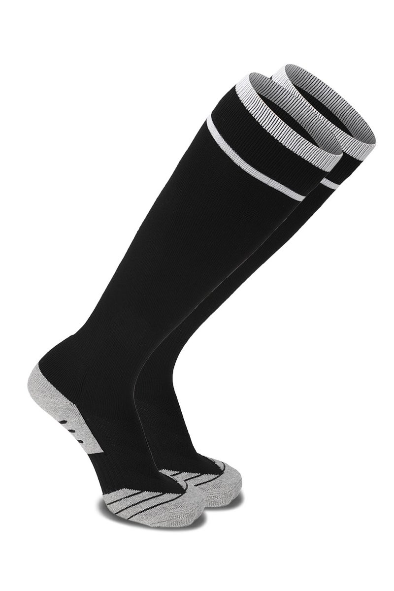 جناح السماء جوارب رياضية للجنسين تصل إلى الركبة، قابلة للتنفس، ضاغطة، أنبوبية صلبة، جوارب رياضية لكرة القدم، 1/2/3/4 أزواج للشباب والبالغين - Image 1