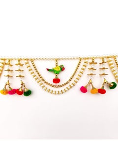 CREYENTES Creyentes Torans for Entrance Door Torans for Entrance Main Door for Stylish Decoration Hangings Home Diwali Decoration Bandarban Dwar 3 Feet CS_ 3Zula_Parrot_TORAN  - Image 3
