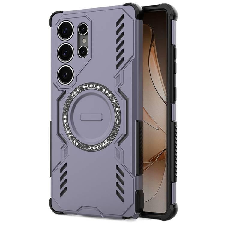 MagSafe Case | Drop Protection | Purple TPU+PC | Shockproof Cover for Samsung Galaxy A55 - Image 1