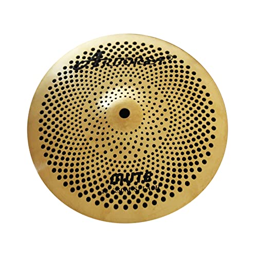 Arborea Low Volume Splash Cymbal 10 inches Golden Mute Practice Splash Cymbal For Drum Set - Image 1