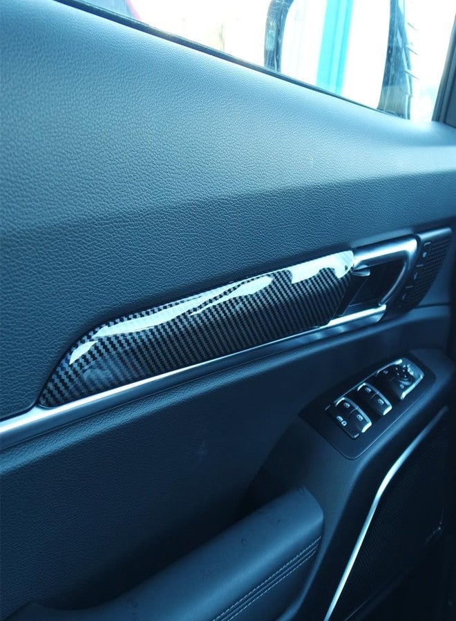 JUIVEEL Carbon Fiber Style Interior Door Panel Trim Door Covers Inner Door Handle Panel Compatible with Kia Telluride 2020-2024 Accessories - Image 2