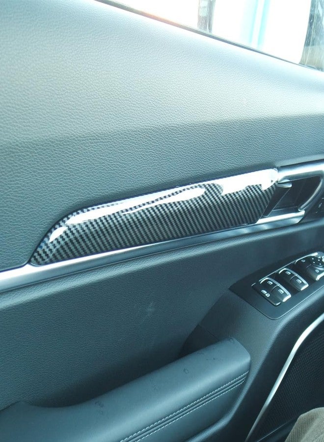 JUIVEEL Carbon Fiber Style Interior Door Panel Trim Door Covers Inner Door Handle Panel Compatible with Kia Telluride 2020-2024 Accessories - Image 3