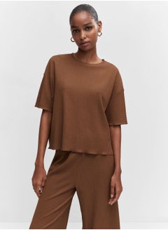 Crew Neck Knitted Shirt