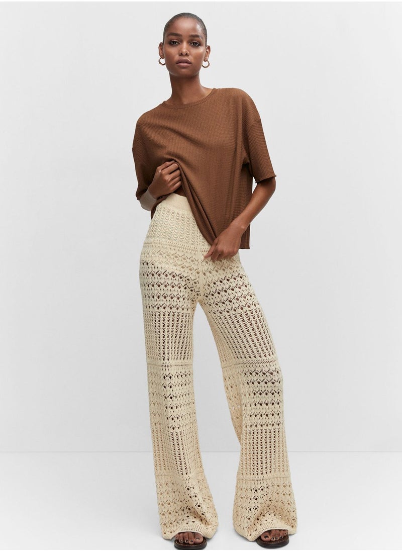 MANGO - Crew Neck Knitted Shirt - Image 1