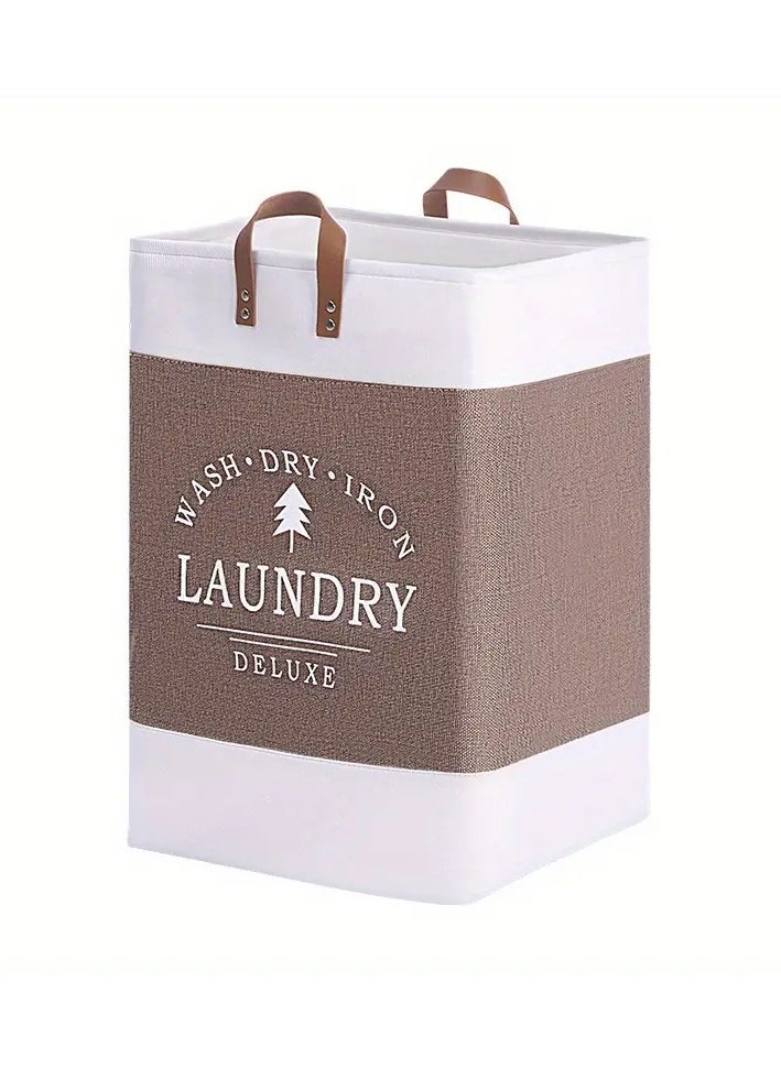Generic - 1pc Large Capacity Foldable Laundry Hamper with EVA Material - Durable Storage Basket with Handles for Clothes, Toys, Home Organization - Image 1