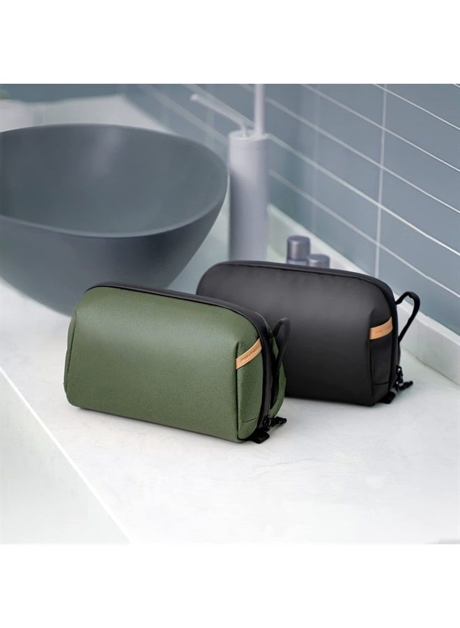 PGYTECH Wash Pouch Hanging Toiletry Bag for Men, Waterproof Dopp Kit Travel Makeup Bag Organizer for Toiletries & Cosmetics, Black - Image 5