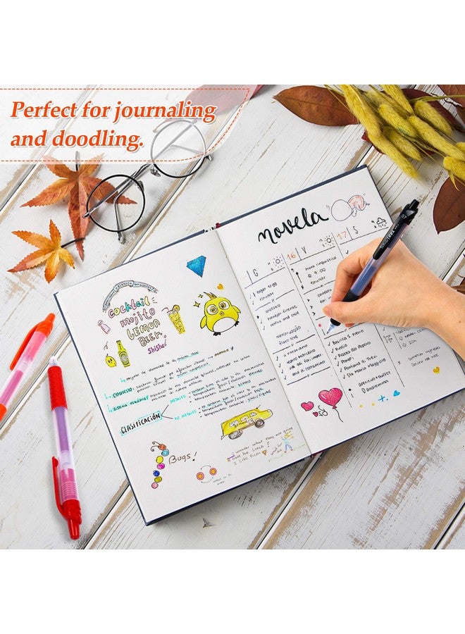 Smart Color Art 20 Colors Medium Point Colored Pens Retractable Gel Ink Pens With Comfort Grip,Smooth Writing For Journal Notebook Planner In Office Home (20 Colors) (20 Colors) (20 Colors)  - Image 4