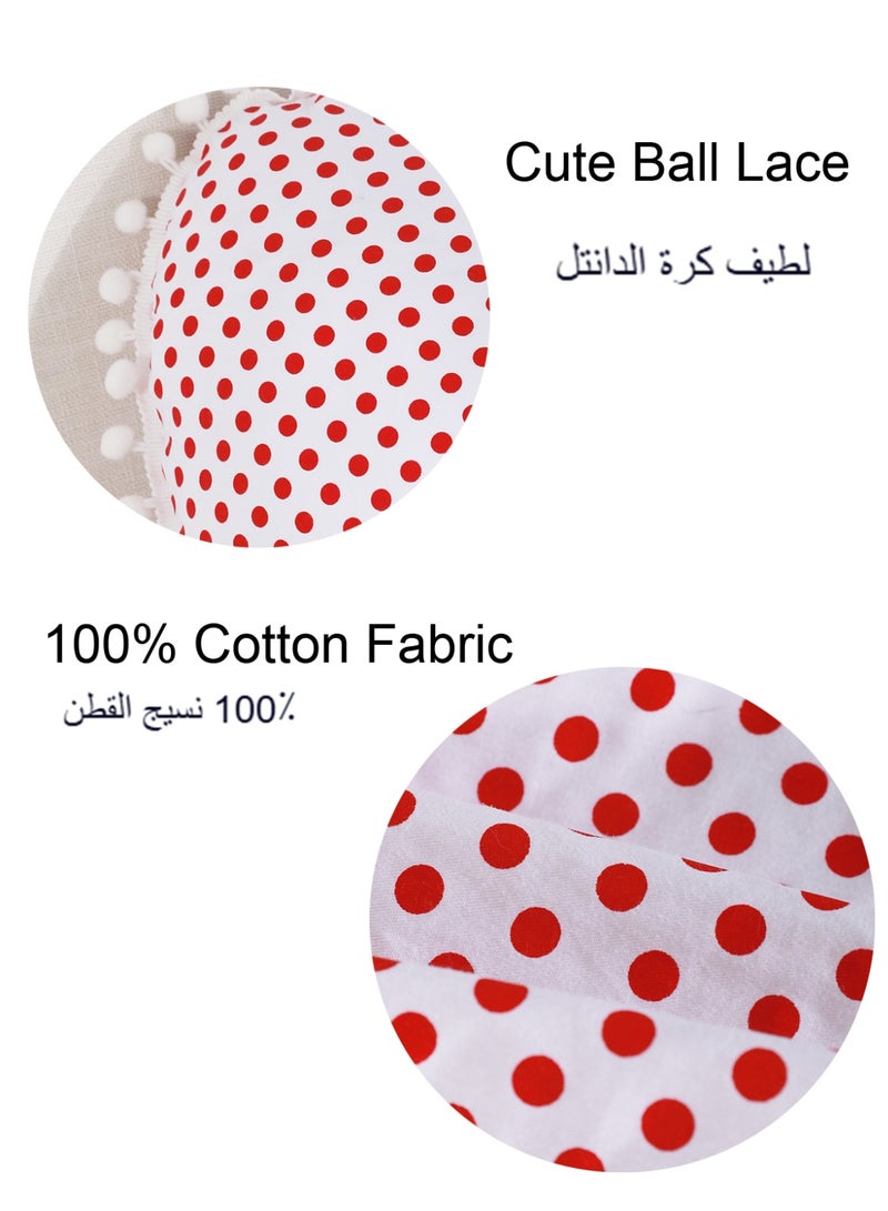 Heart Shaped Pillow with Filling 35x40 cm 100% Cotton Throw Pillow with Cute Heart Shape Decorative Cushion for Girls' Bedroom Sofa Couch Car - Image 3