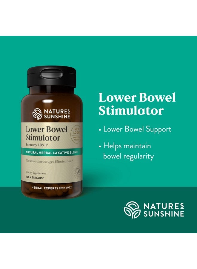Nature's Sunshine Lower Bowel Stimulator - Helps Relieve Constipation - Cleanse & Detox Your Colon with Natural Herbal Ingredients - 25 Servings - 100 Vegitabs - Image 3