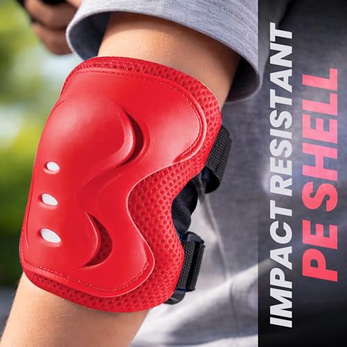 JASPO Neo Kids Protective Gear Set | SX-4 | Knee Pads, Elbow Pads & Wrist Guards for Skating, Cycling & Skateboarding (Medium Size) - Image 3