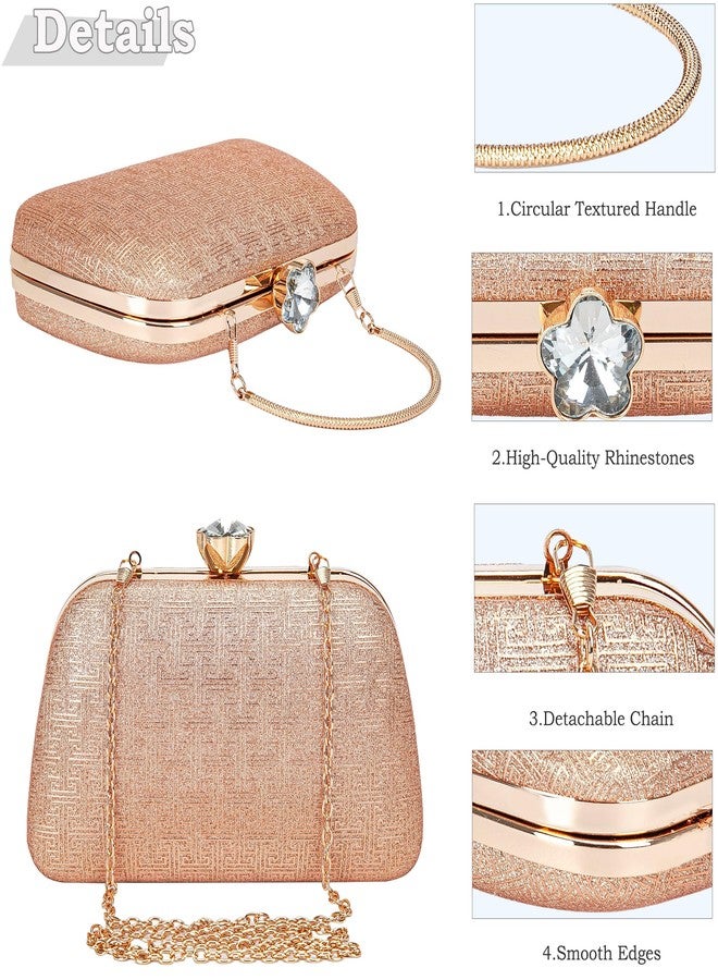 BBTT.ful New Clutch Purses for Women Elegant Evening Bag for Party, Wedding, and Formal Events(champagne) - Image 4