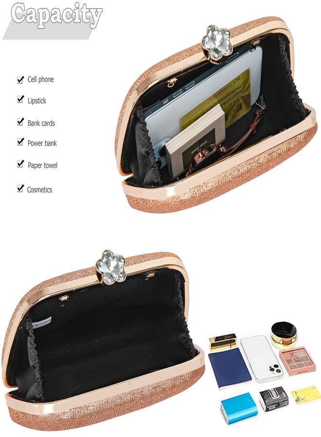 BBTT.ful New Clutch Purses for Women Elegant Evening Bag for Party, Wedding, and Formal Events(champagne) - Image 5