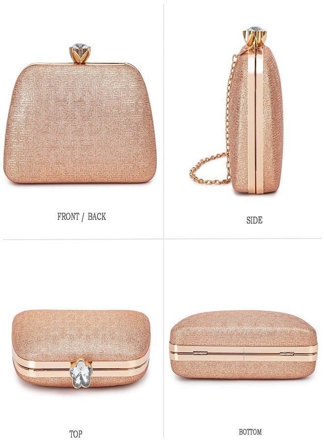 BBTT.ful New Clutch Purses for Women Elegant Evening Bag for Party, Wedding, and Formal Events(champagne) - Image 3