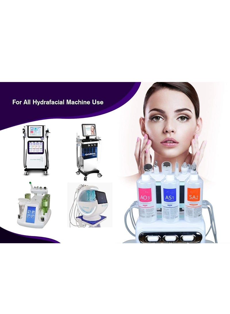 AS1 SA2 AO3 Aqua Peeling Solution Premium Salon Professional Dermabrasion Serum for Small Bubble Skin Care Facial Mask Machine (AO3, 400ml) - Image 5