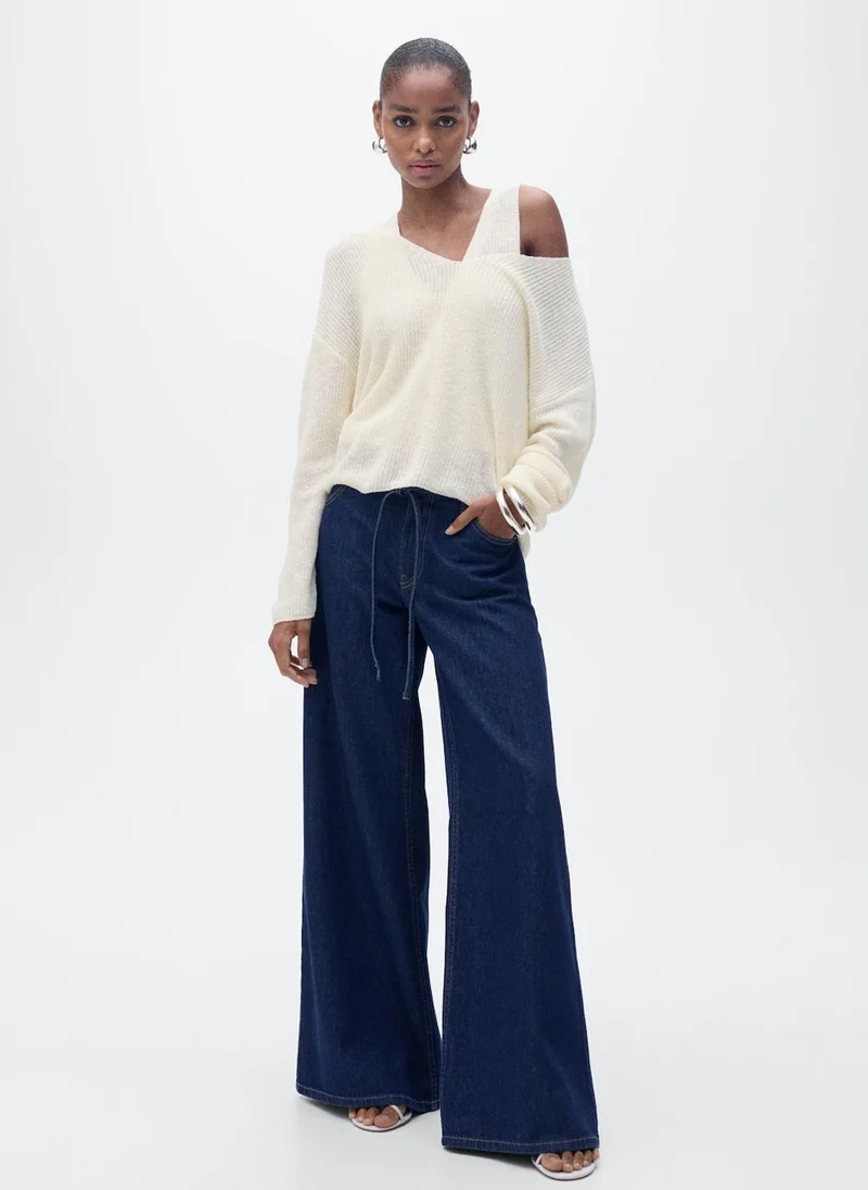 MANGO V-Neck Knit Sweater