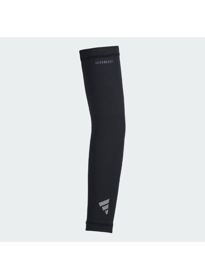 Adidas Aeroready Compression Arm Sleeves Black Size L/XL Breathable Support for Training & Sports