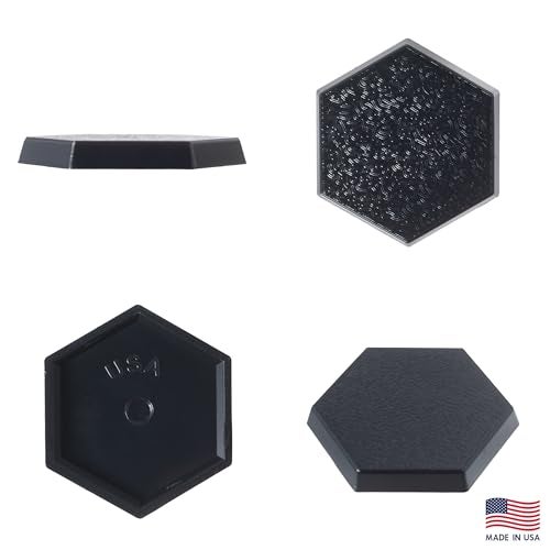 EasyPegs 30mm Textured Plastic Hexagon Bases Wargames Table Top Games 50 Count - Image 5