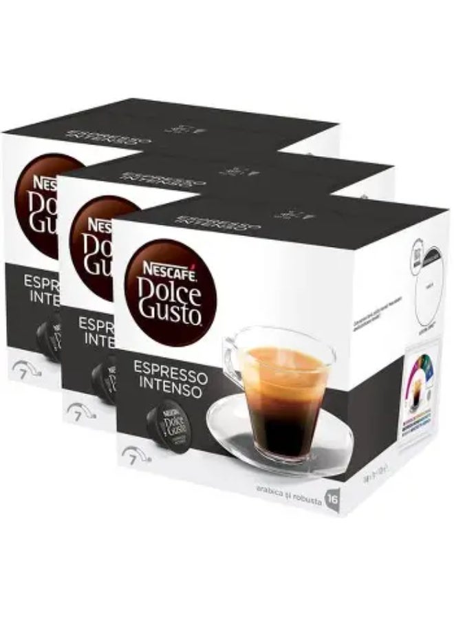 دولسي قوستو كبسولات نسكافيه دولتشي جوستو من اسبريسو مكثَّف 16 كبسولة160 جم، عبوة من 3 قطع، - Image 2