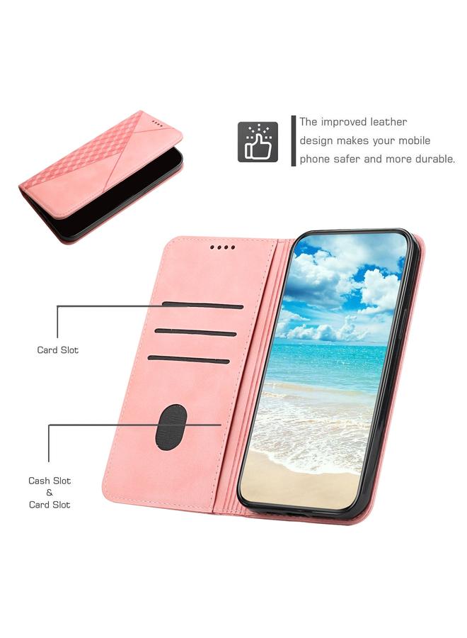 Zaboon Case For iPhone 12 Pro Max Diamond Pattern Splicing Skin Feel Magnetic Horizontal Flip Leather Case with Card Slots & Holder & Wallet For iPhone 7 Plus / 8 Plus - Image 4