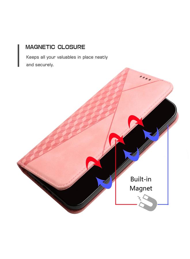 Zaboon Case For iPhone 12 Pro Max Diamond Pattern Splicing Skin Feel Magnetic Horizontal Flip Leather Case with Card Slots & Holder & Wallet For iPhone 7 Plus / 8 Plus - Image 3