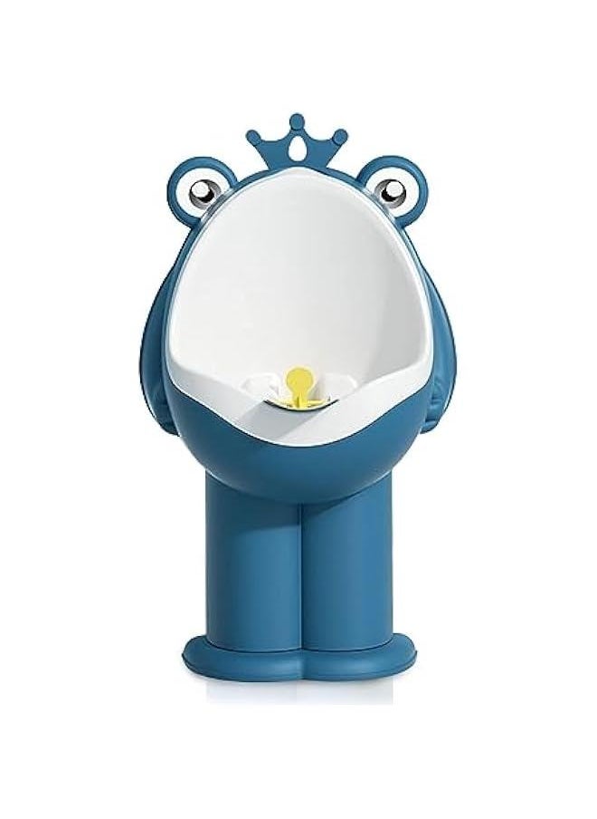 HOOKOR Frog Pee Training,Toddler Urinal for Boys,Standing Potty Training Urinal,Wall-Mounted Toddler Toilet with Funny Aiming Target for Boy (Blue)  - Image 1