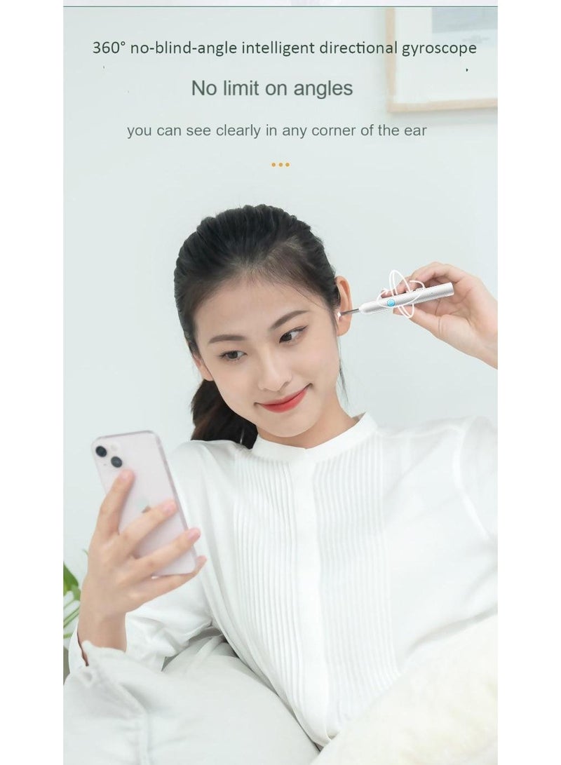 HD WiFi Smart Visual Ear Cleaner with 2000W Camera | Wireless Otoscope with 6-Axis Gyroscope, 6 LED Lights, Waterproof, Soft Silicone Tip – Ear Wax Removal Tool for Adults & Kids - Image 4