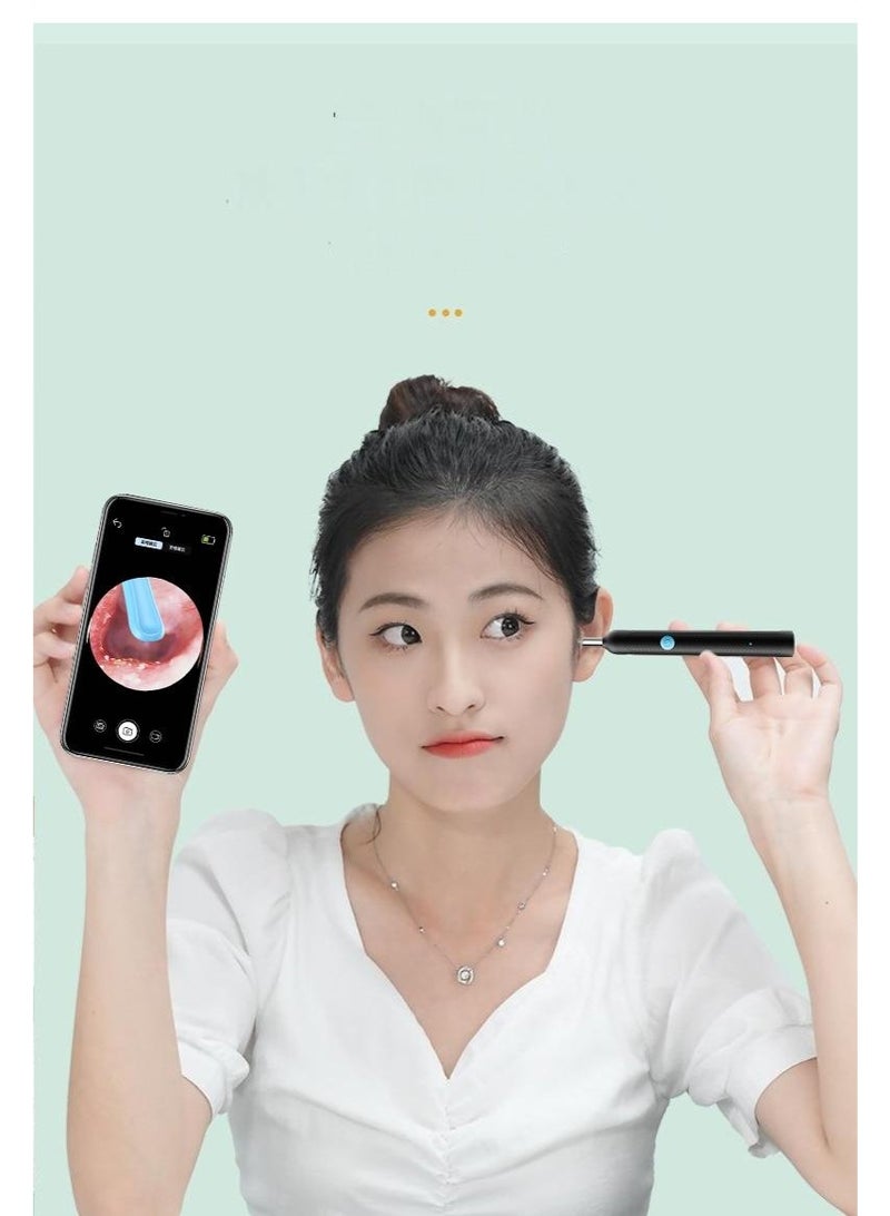 HD WiFi Smart Visual Ear Cleaner with 2000W Camera | Wireless Otoscope with 6-Axis Gyroscope, 6 LED Lights, Waterproof, Soft Silicone Tip – Ear Wax Removal Tool for Adults & Kids - Image 1