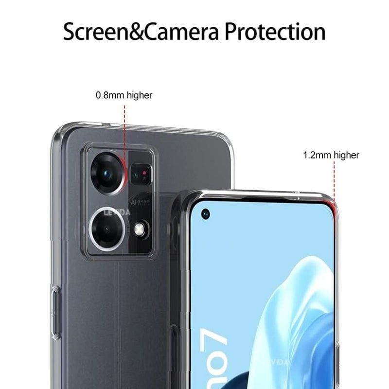 REALCASE Silicone Crystal Clear Back Cover Case For Oppo F21 Pro 4G / F21S Pro 4G | 360 Degree Protection | Transparent Back Cover Case For Oppo F21 Pro 4G / F21S Pro 4G - Image 5